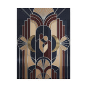 Neo-Deco Geometric Romance Composition Wall Art & Canvas Print