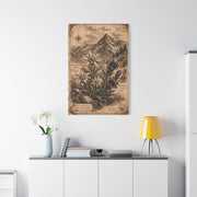 Antique Alpine Flora Engraving Wall Art & Canvas Print