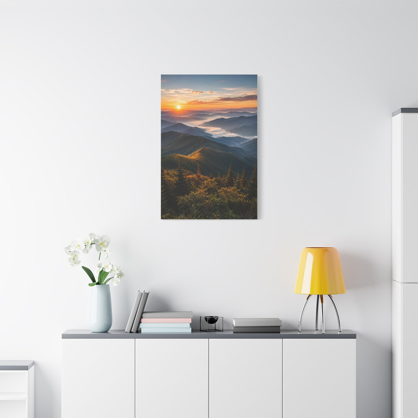 Great Smoky Mountains Sunrise Panorama Wall Art & Canvas Print