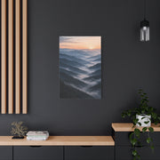 Endless Layered Mountain Ridges Dawn Wall Art & Canvas Print