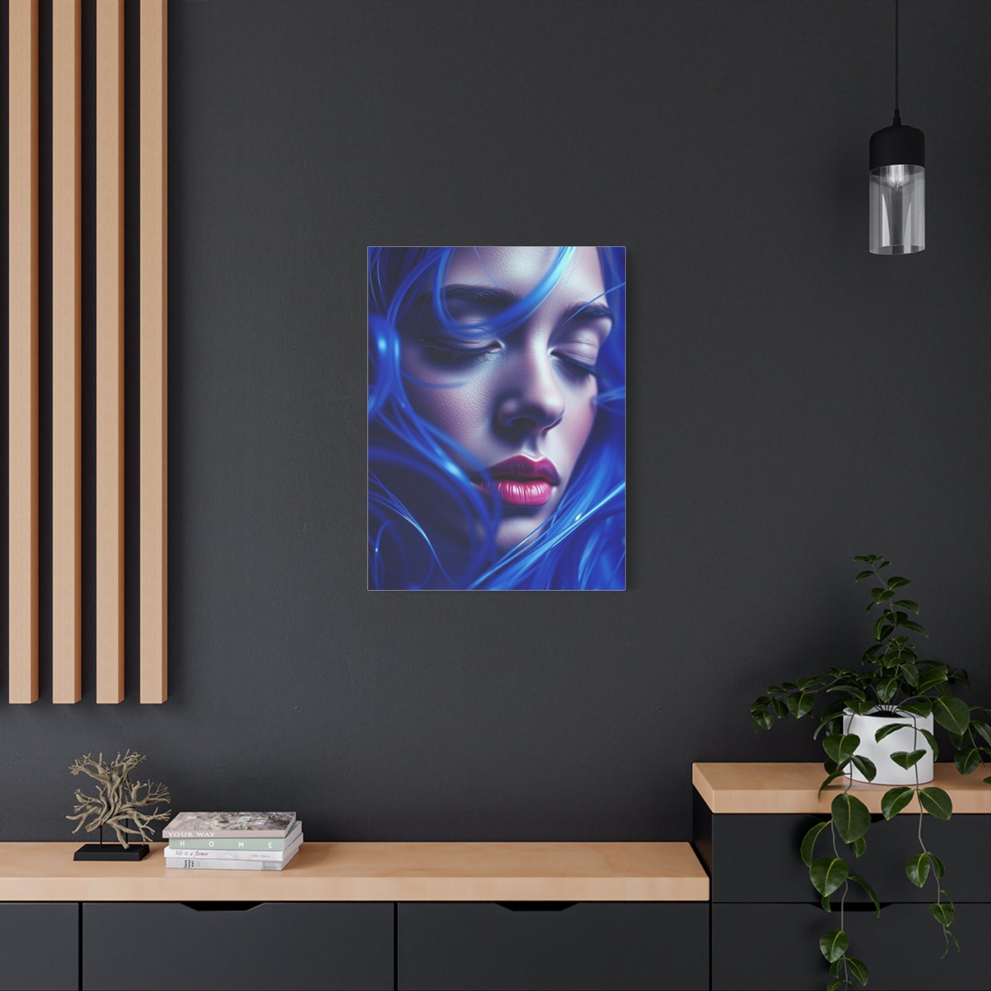 Supreme Collection Blue Music Art Wall Art & Canvas Print