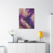 Purple Abstract Expressionist Texture Wall Art & Canvas Print