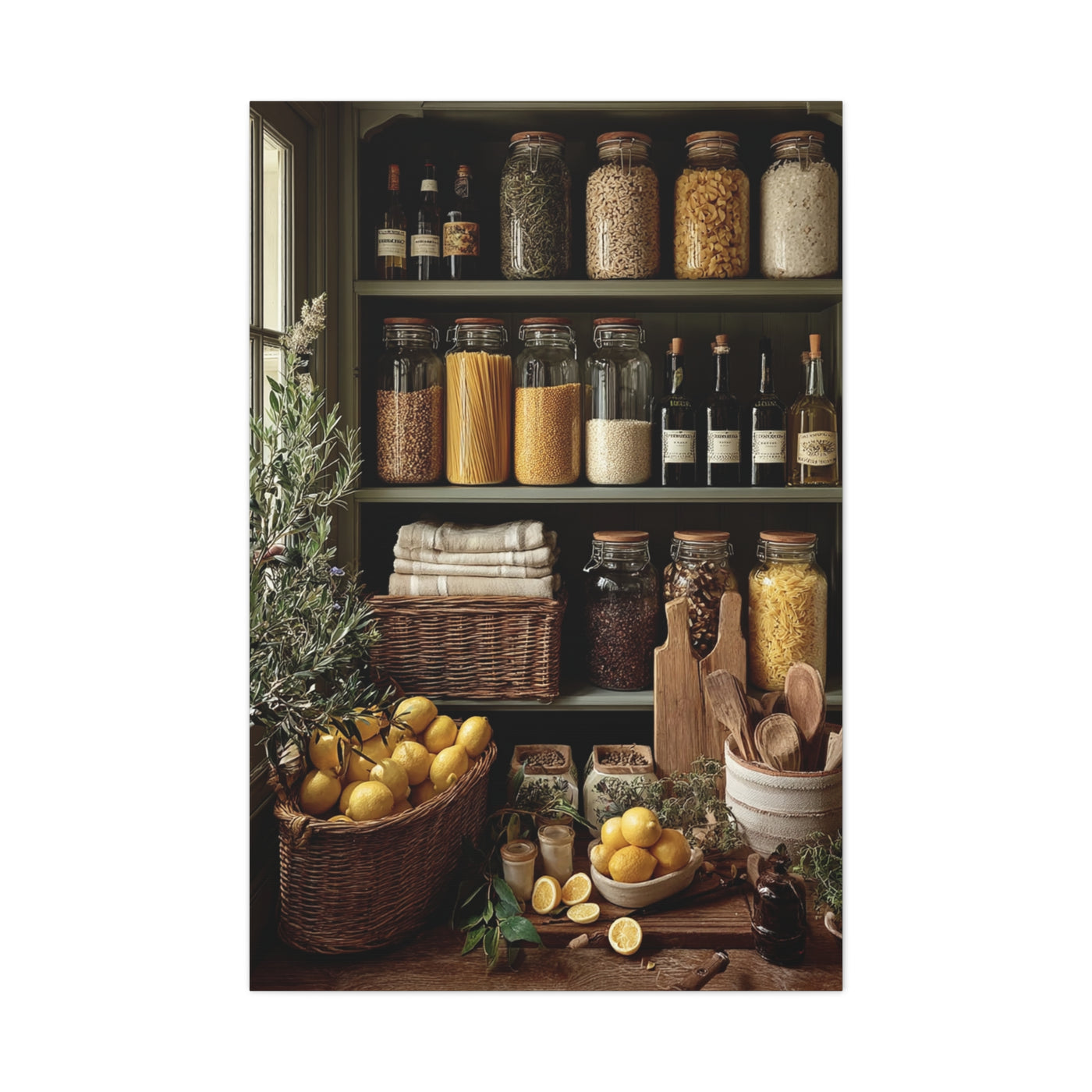 Pantry Shelf Kitchen Organization Wall Art & Canvas Print