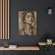 Mixed-Media Feminine Portrait Collage Wall Art & Canvas Print