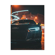 Audi R8 V10 Plus Downtown Night Drive Wall Art & Canvas Prints