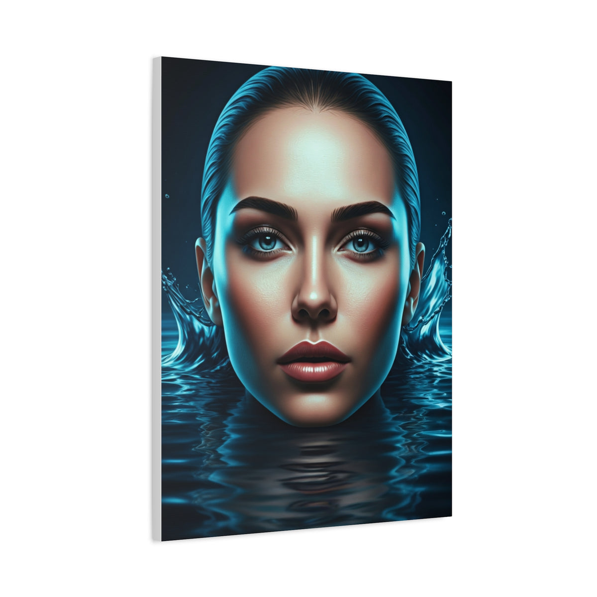 Emerging Blue Reflection Portrait Wall Art & Canvas Prints