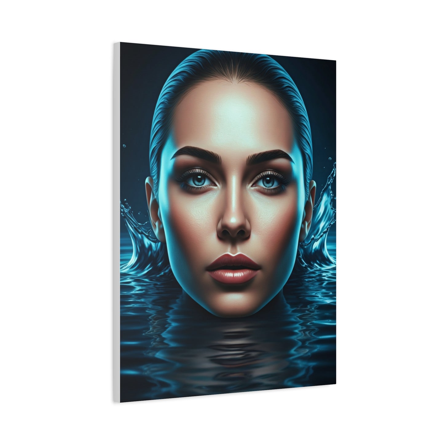 Emerging Blue Reflection Portrait Wall Art & Canvas Prints