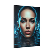 Emerging Blue Reflection Portrait Wall Art & Canvas Prints
