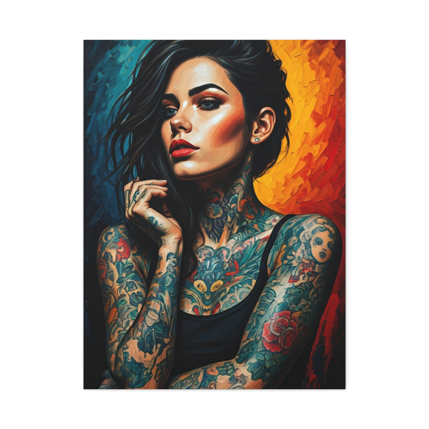 Ember Ink Muse Portrait Wall Art & Canvas Print