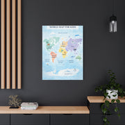World Map Exploration for Kids Wall Art & Canvas Print