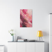 Pink Abstract Expressionist Brushstroke Wall Art & Canvas Print