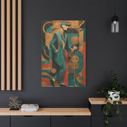 Art Deco Golfer Graphic Composition Wall Art & Canvas Print