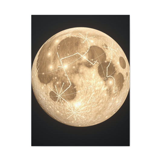 Moon Art Premium Canvas 18 Wall Art & Canvas Print