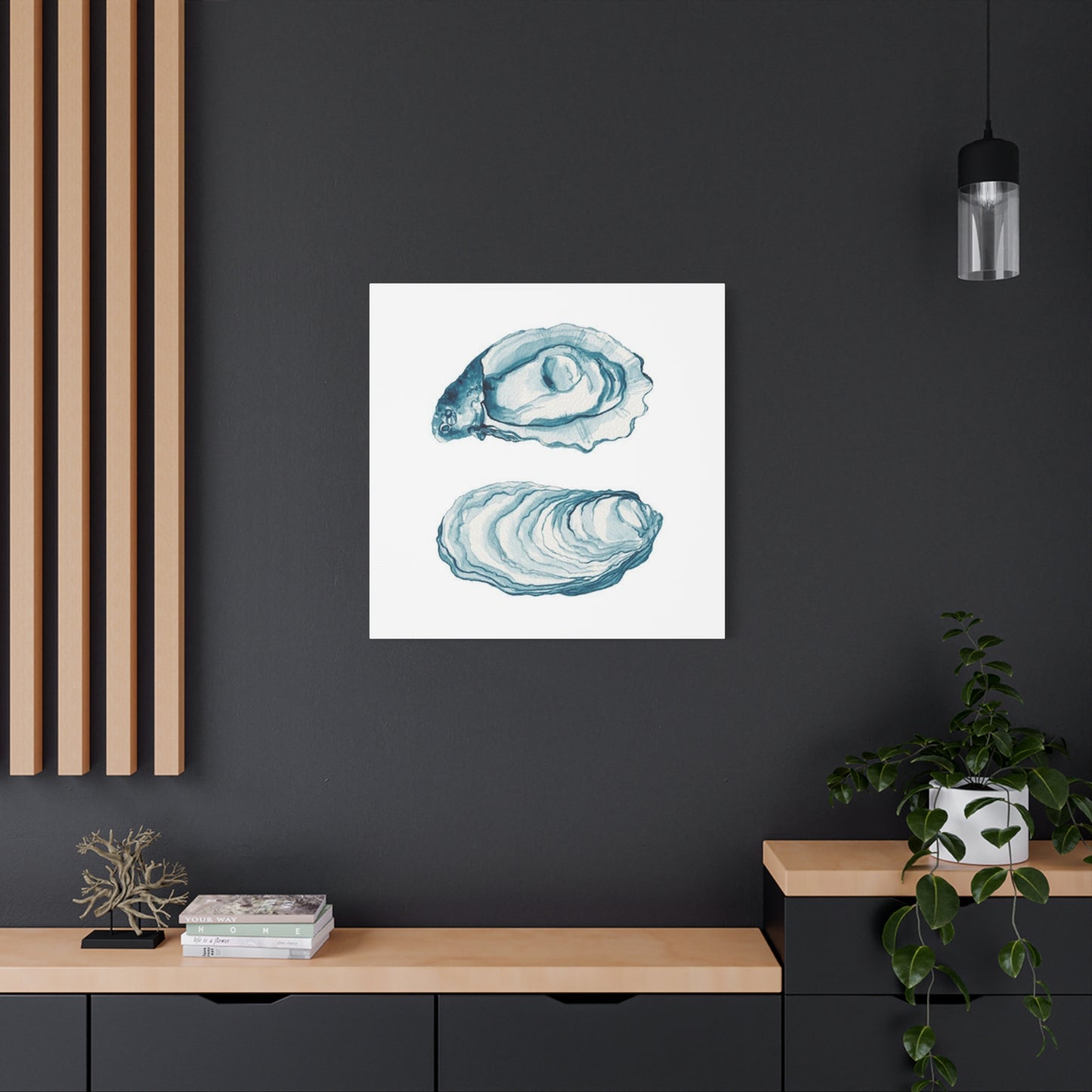 Blue Sea Shell Wall Art & Canvas Prints