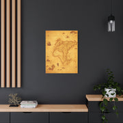 Sepia Explorer’s World Map Poster Wall Art & Canvas Prints