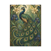 Art Nouveau Ornamental Peacock Garden Wall Art & Canvas Print