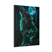 Celestial Spirit Wolf Dual Form Scene Wall Art & Canvas Print