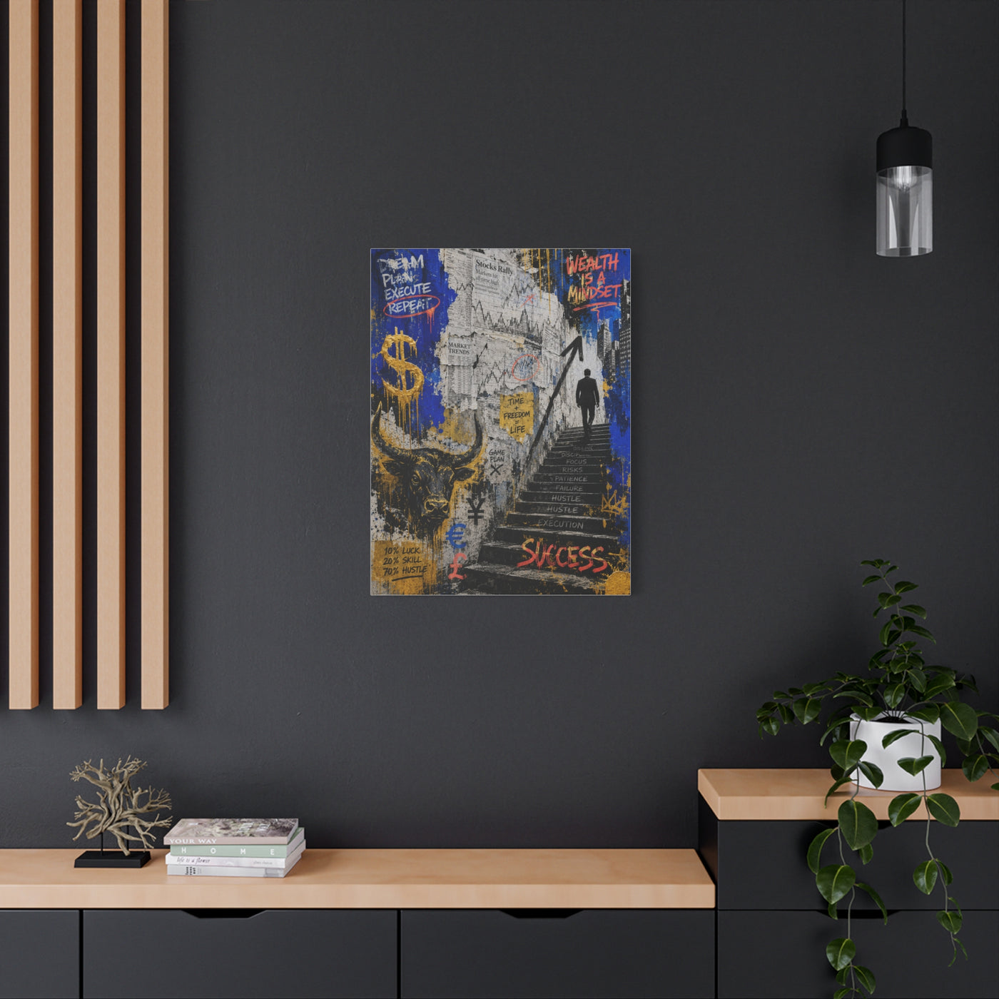 Entrepreneur Street Collage Success Street Wall Art & Canvas Print
