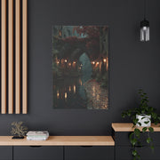 Gothic Autumn Canal Bridge Wall Art & Canvas Print