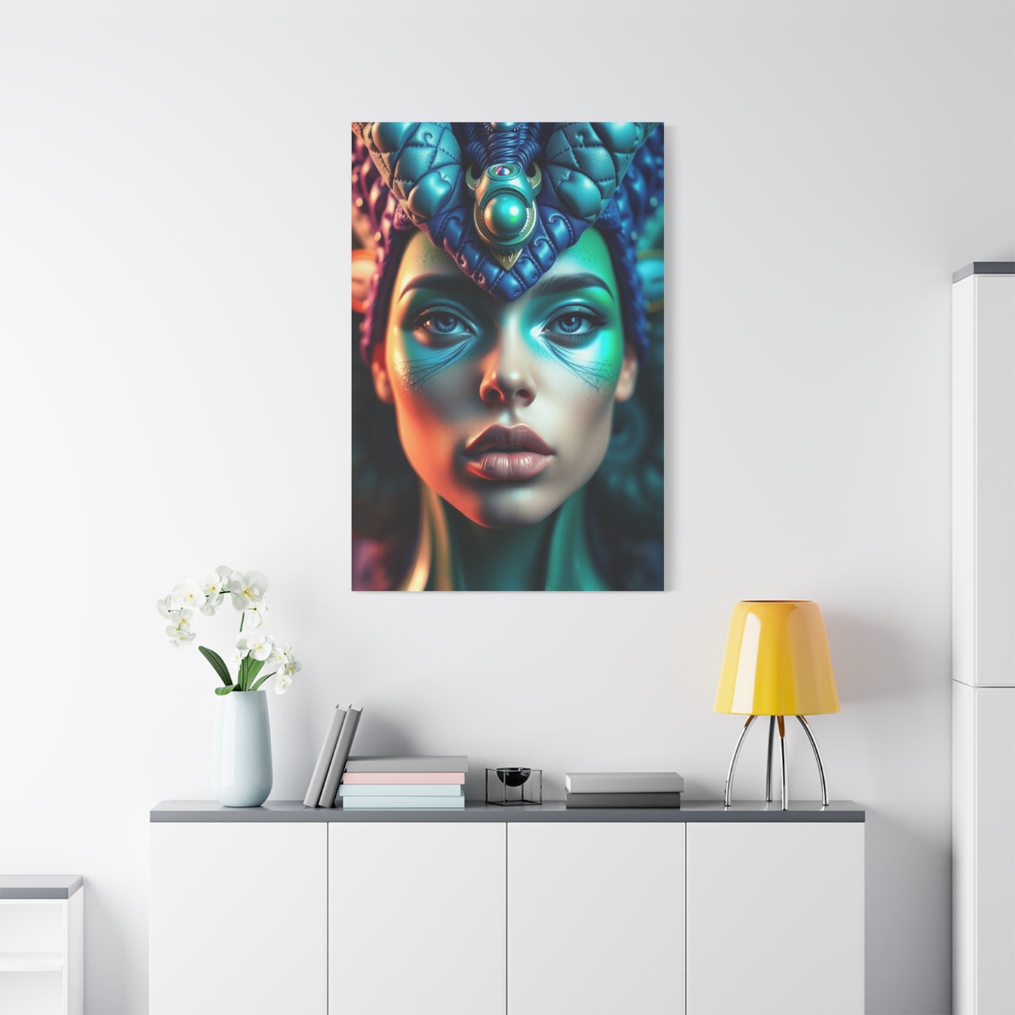 Supreme Collection Blue & Green Art Wall Art & Canvas Print