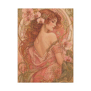 Art Nouveau Pink Muse Portrait Wall Art & Canvas Print