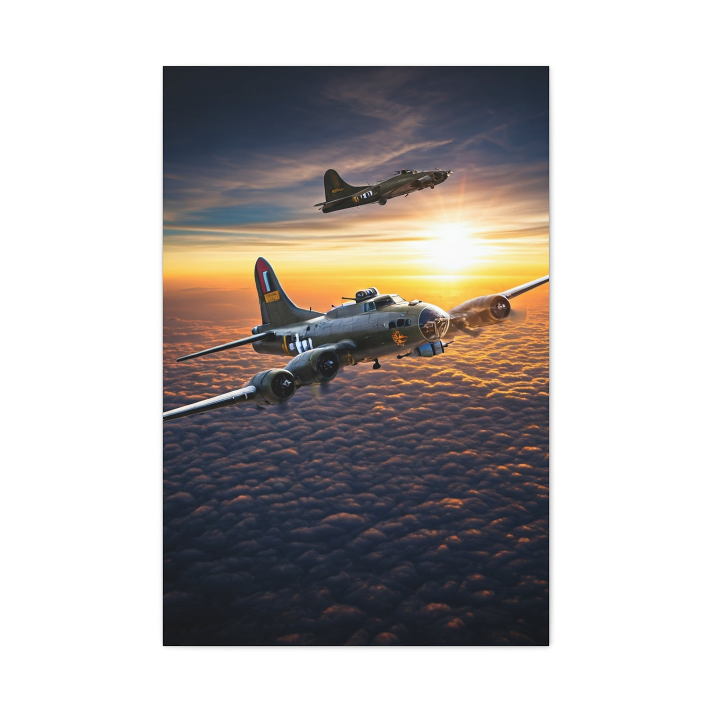 Sunset Squadron Patrol Flight Wall Art & Canvas Prints