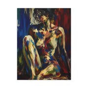 Expressionist Nude Color Field Wall Art & Canvas Print