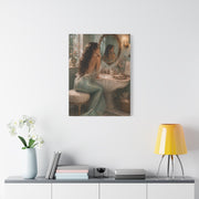 Vintage Vanity Mermaid Elegance Wall Art & Canvas Print