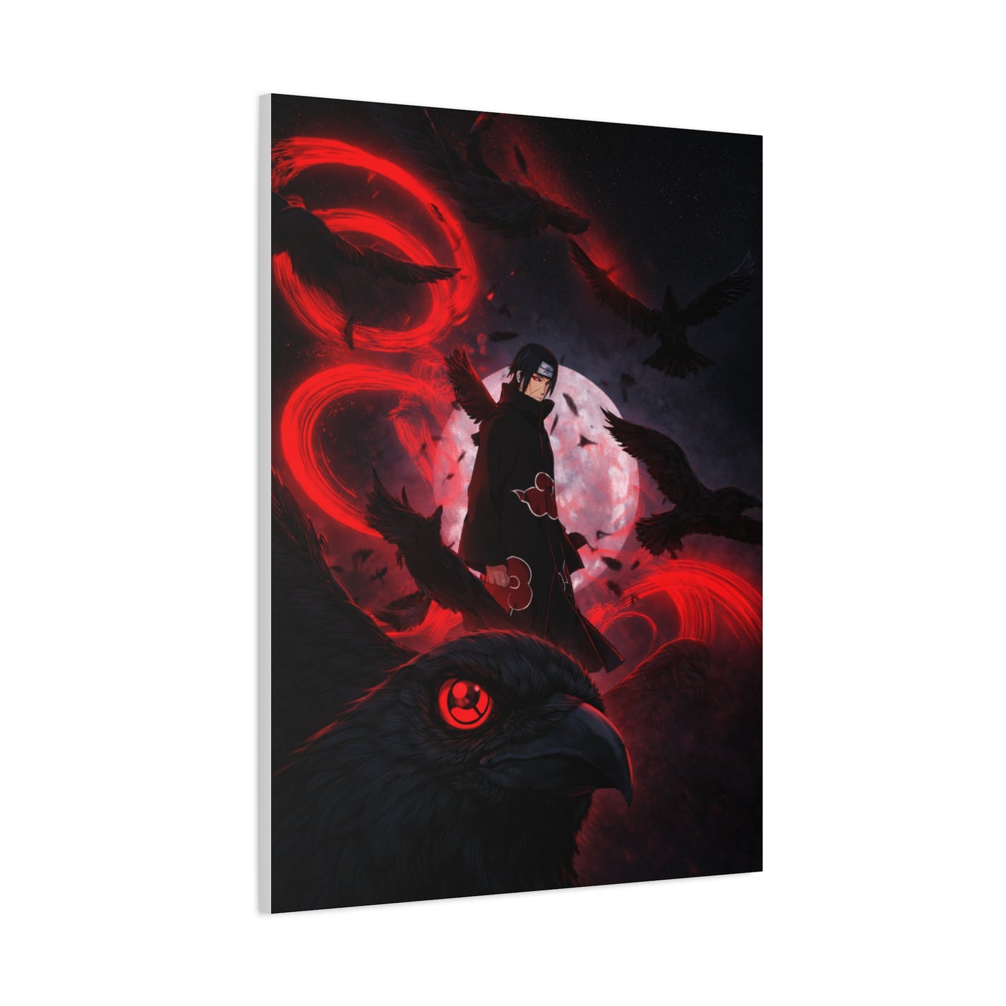 Itachi Uchiha: The Crow Genjutsu Wall Art & Canvas Print