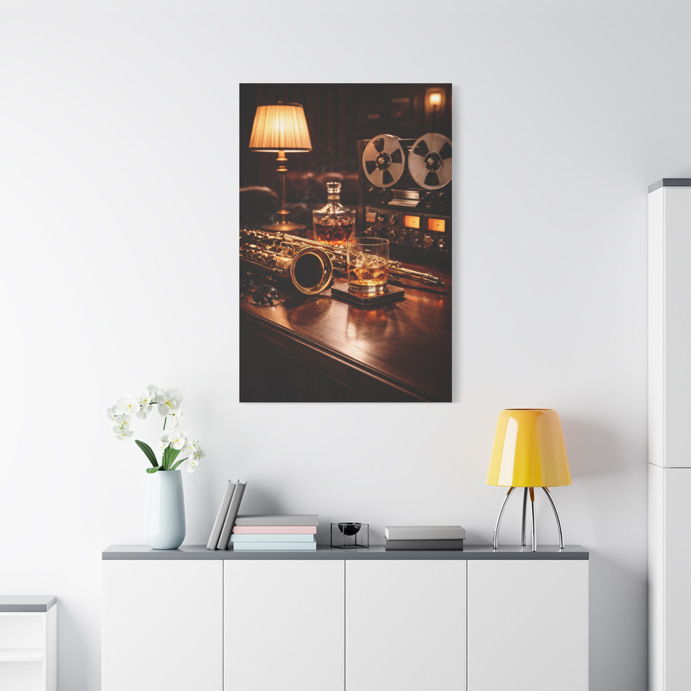 Luxury Jazz Lounge Still Life Wall Art & Canvas Print