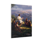 Christ Teaching the Disciples Above Jerusalem Wall Art & Canvas Print