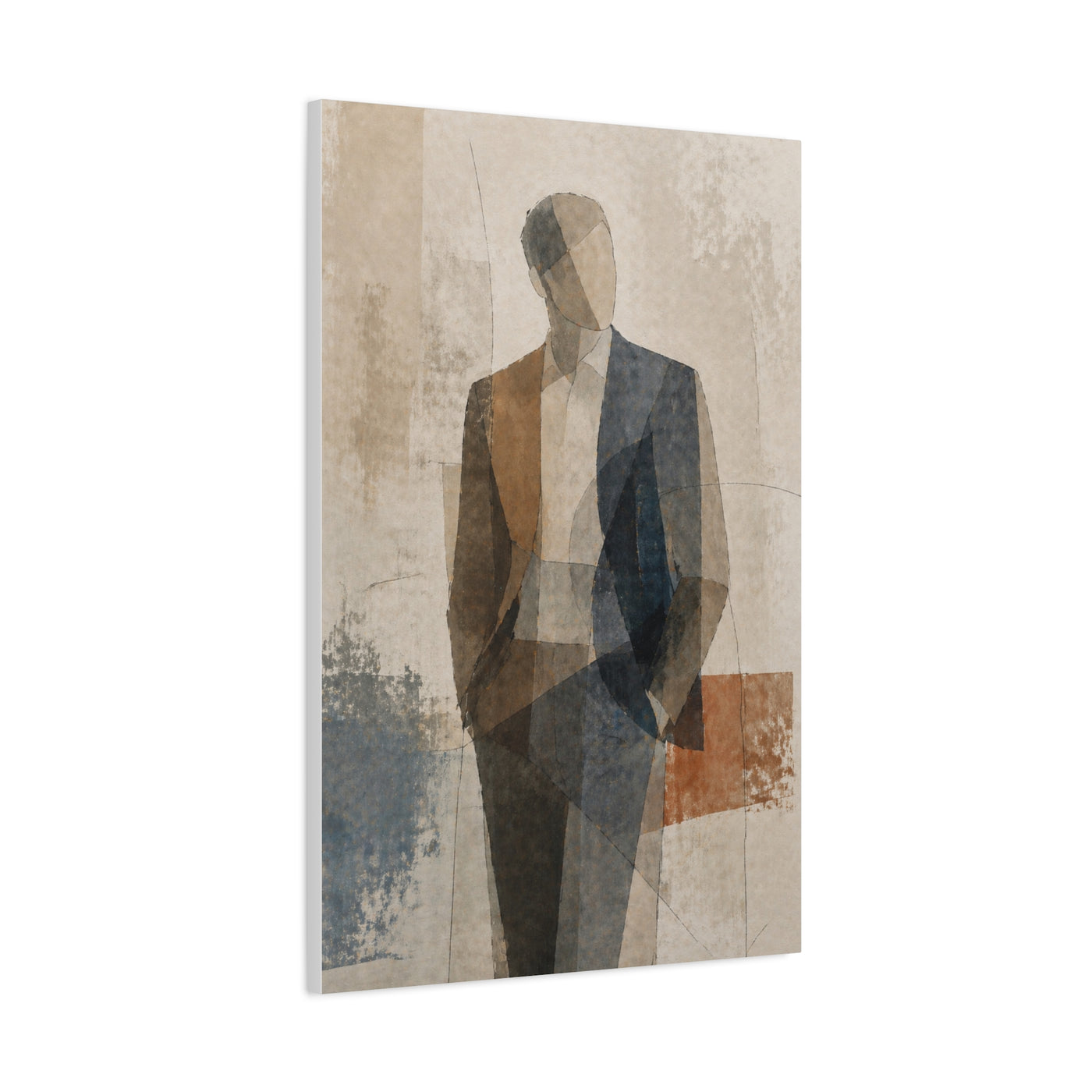 Executive Portrait Abstraction Wall Art & Canvas Print