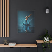 Woman Rising from Water Splash Wall Art & Canvas Prints