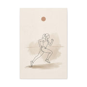 Minimal Marathon Runner Sports Wall Art & Canvas Print
