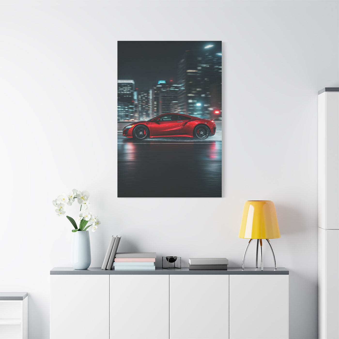 Acura NSX Modern City Presence Wall Art & Canvas Prints