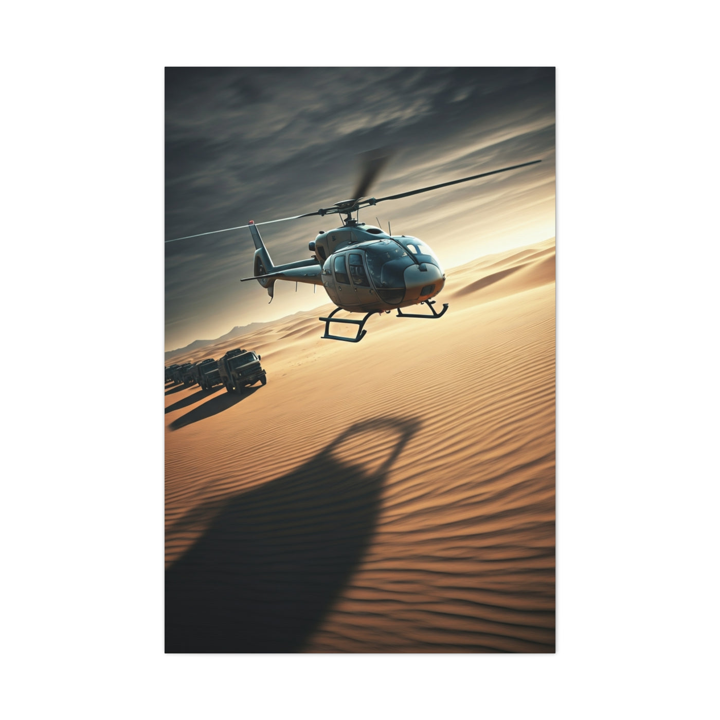 Desert Helicopter Expedition Wall Art & Canvas Prints