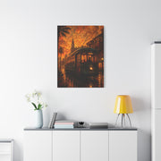 Historic Streetcar Jazz Sunset Wall Art & Canvas Print