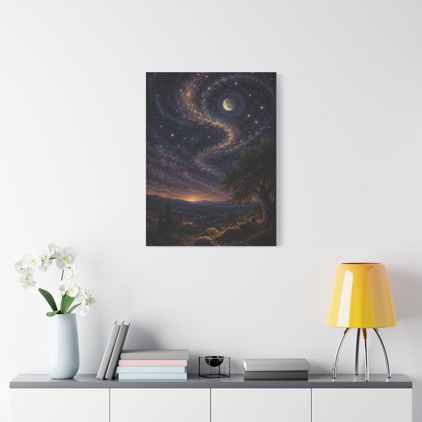 Psalm 8 Celestial Wonder Scripture Wall Art & Canvas Print