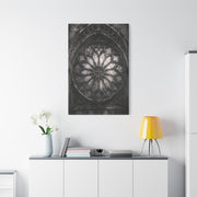 Gothic Rose Window Stone Wall Art & Canvas Print