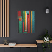 Industrial Architectural Color Block Wall Art & Canvas Print