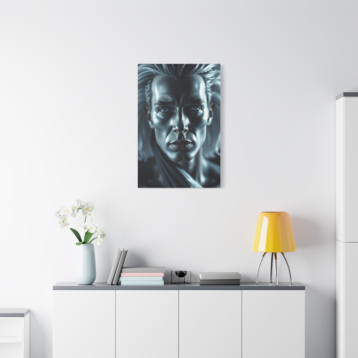Black, White & Blue Art Supreme Gallery Wall Art & Canvas Print