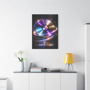 Cosmic Vinyl Orbit Wall Art & Canvas Print