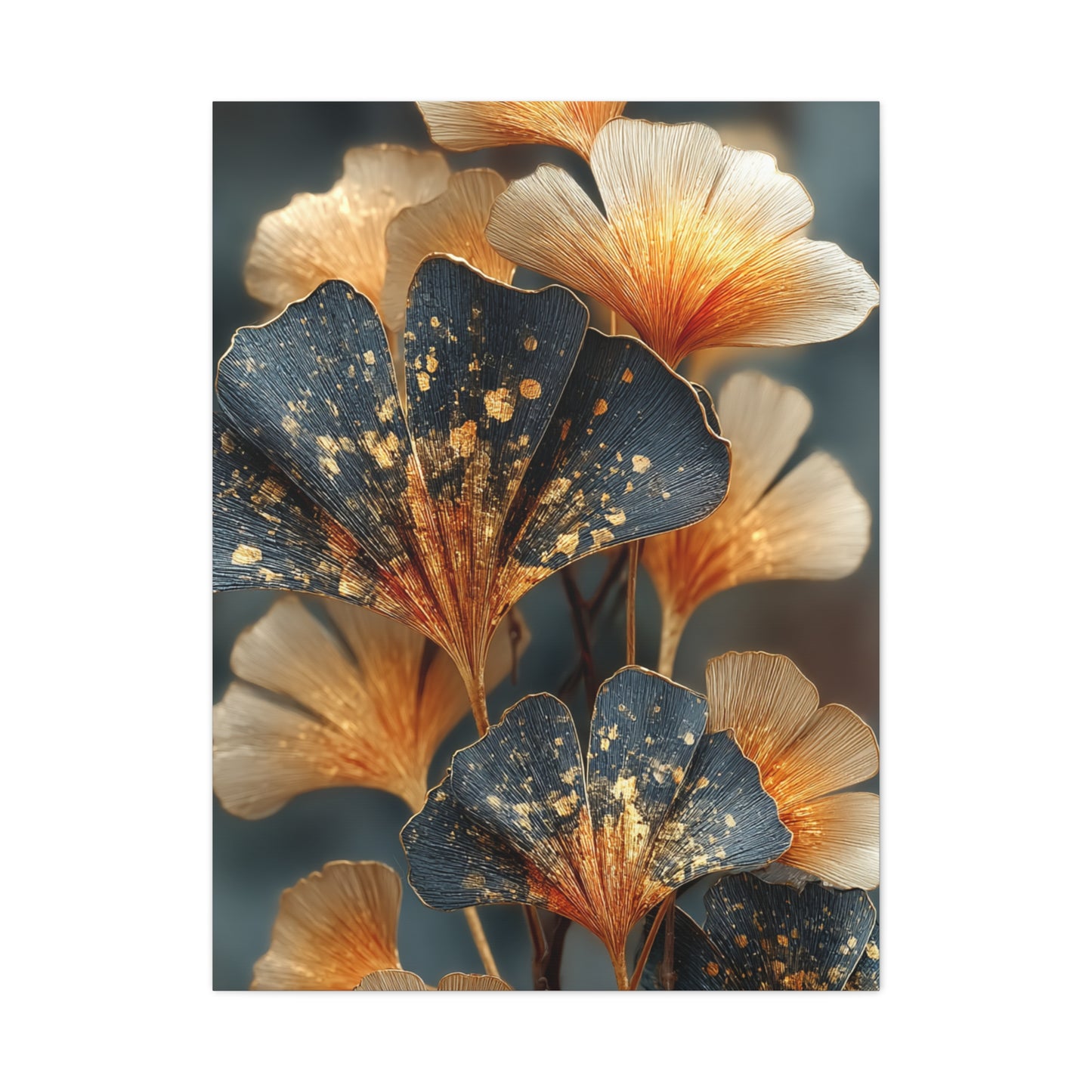 Ginkgo Gold Leaf Botanical Wall Art & Canvas Print
