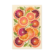 Retro Citrus Slice Composition Wall Art & Canvas Print