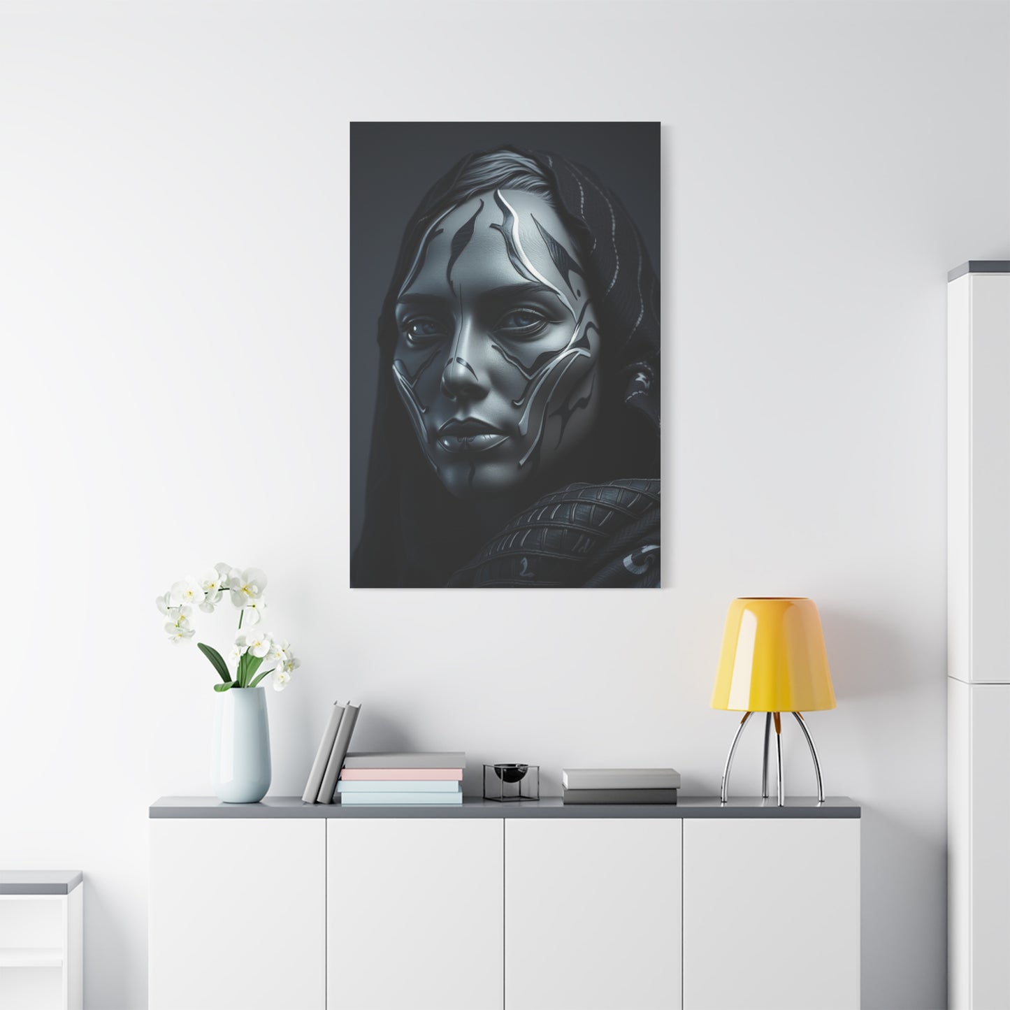 Charcoal, Onyx, and Ivory Art Refined Canvas Wall Art & Canvas Print