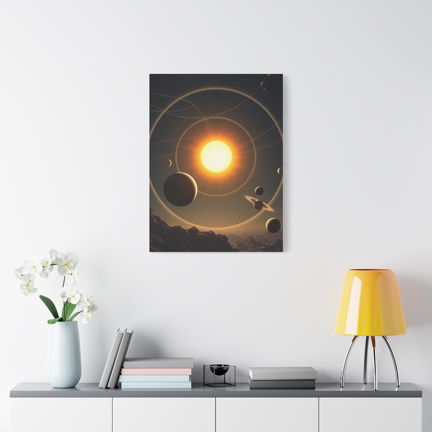 Galactic Elegance Print Wall Art & Canvas Print