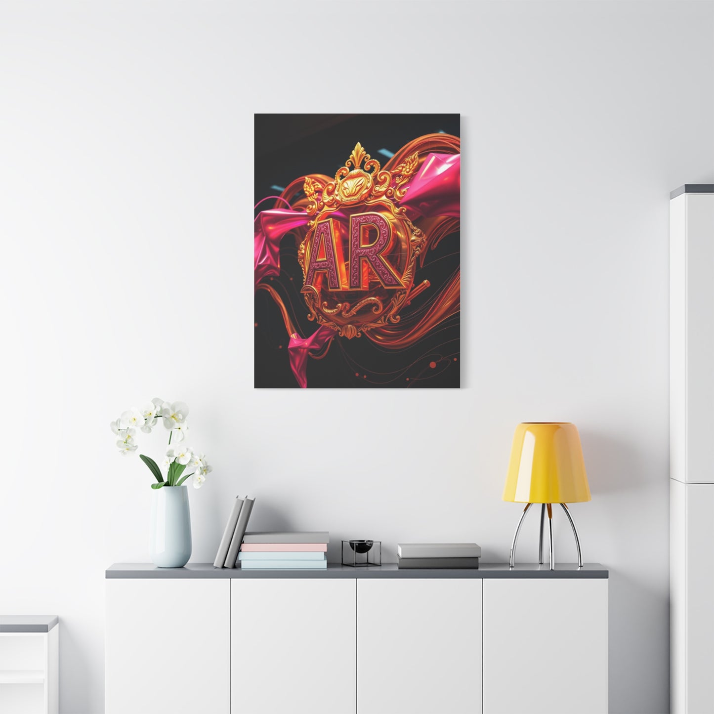 Supreme Canvas Gold & Pink Art Collection Wall Art & Canvas Print