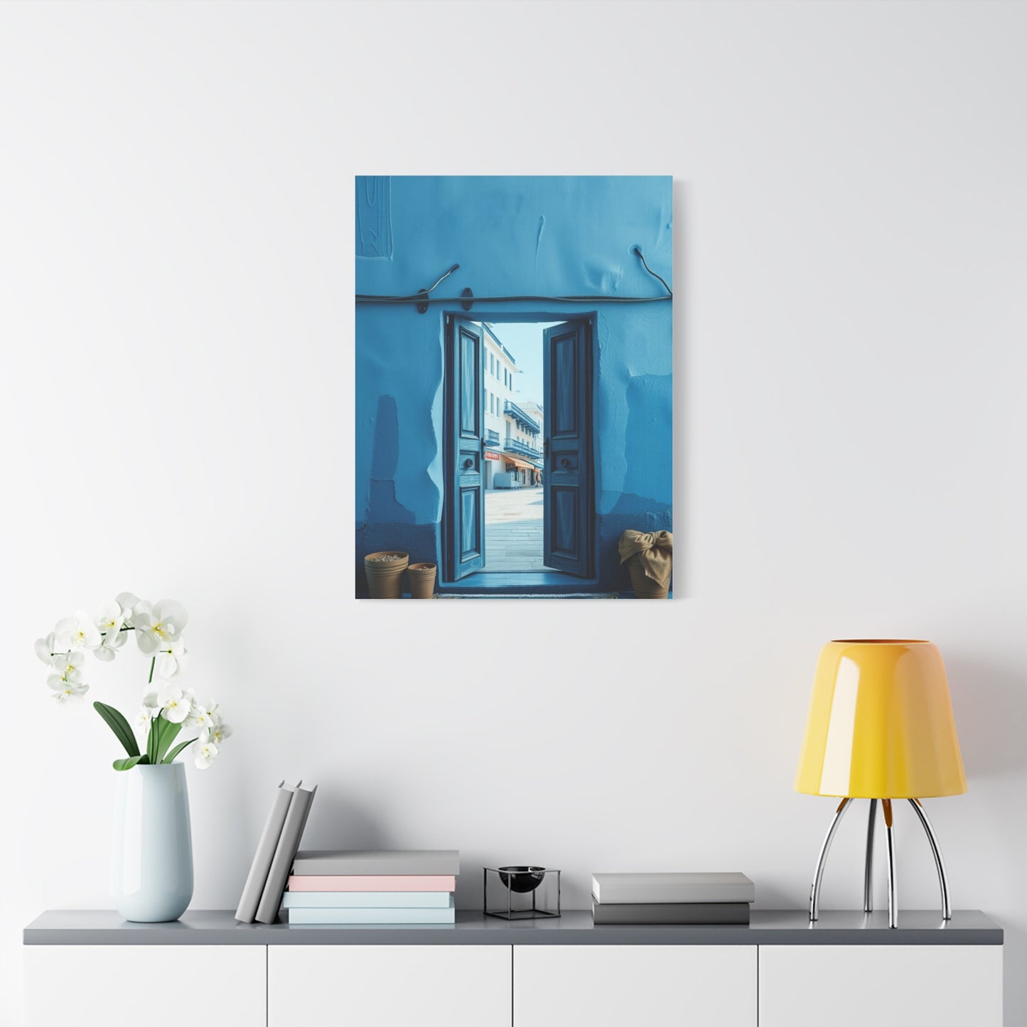 Blue and White Art Supreme Canvas Wall Art & Canvas Print