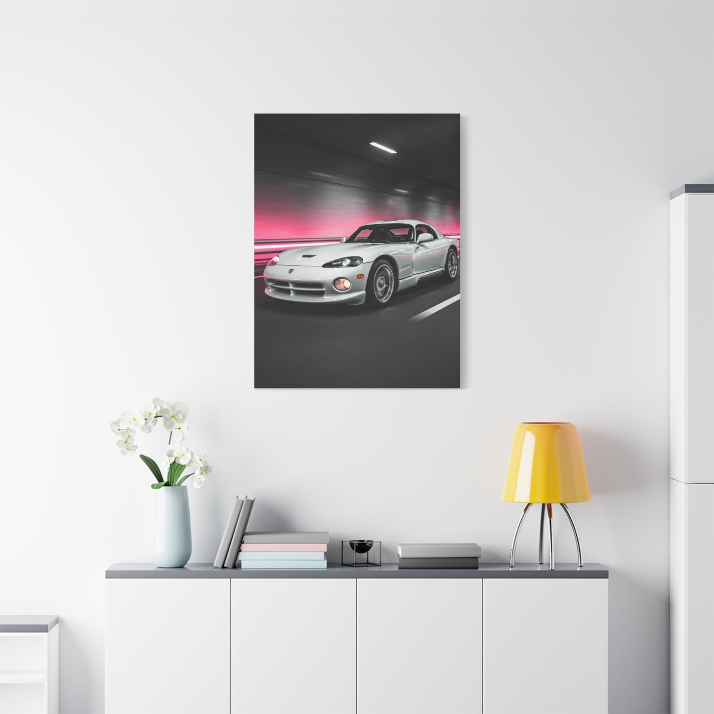 1992 Dodge Viper RT/10 Neon Tunnel Charge Wall Art & Canvas Prints