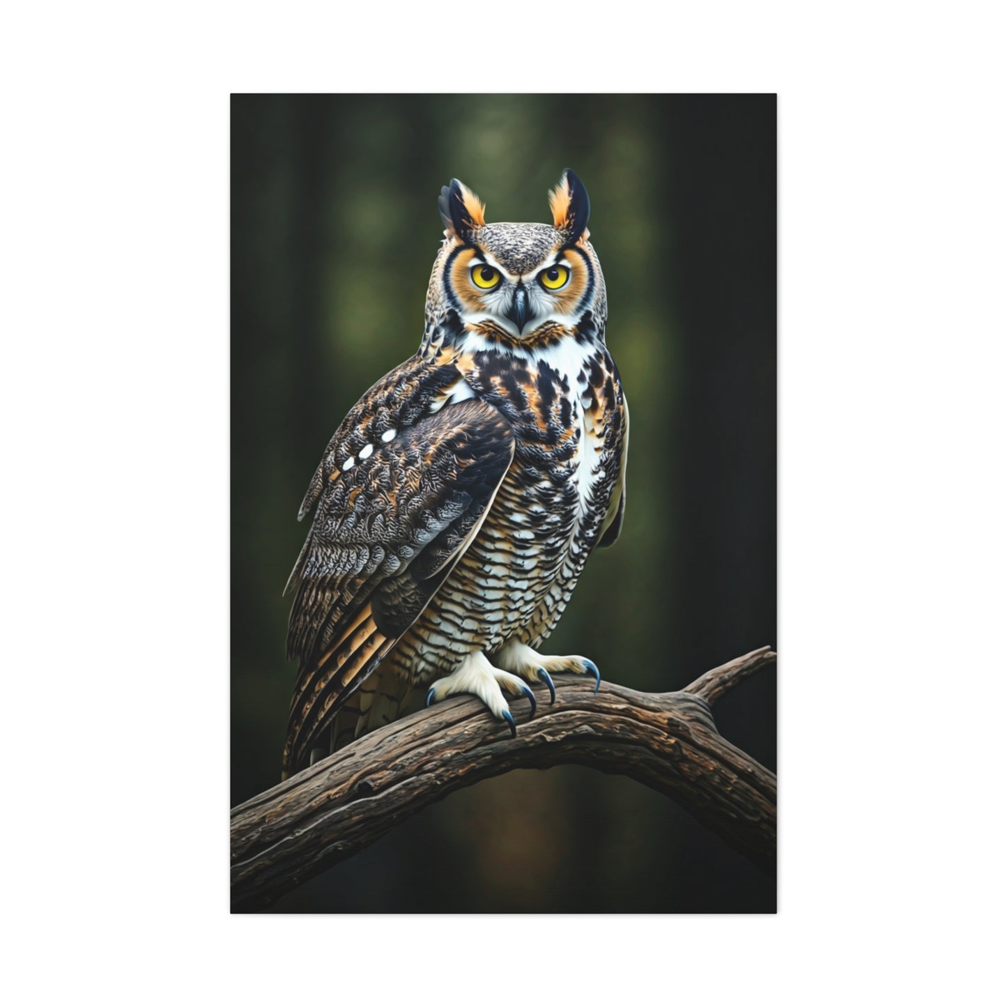 Majestic Owl Perch Wall Art & Canvas Prints